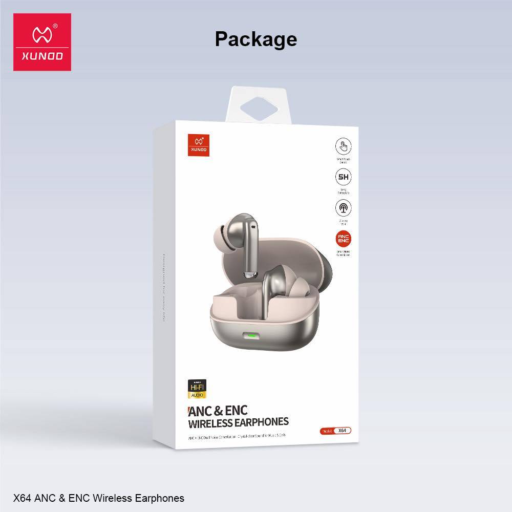 XUNDD X64 True Wireless Earphones with ANC & ENC