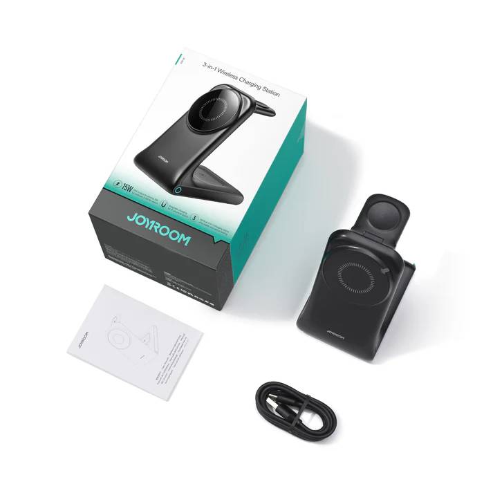 JOYROOM JR-W15 3-in-1 Magnetic Wireless Charging Phone Holder