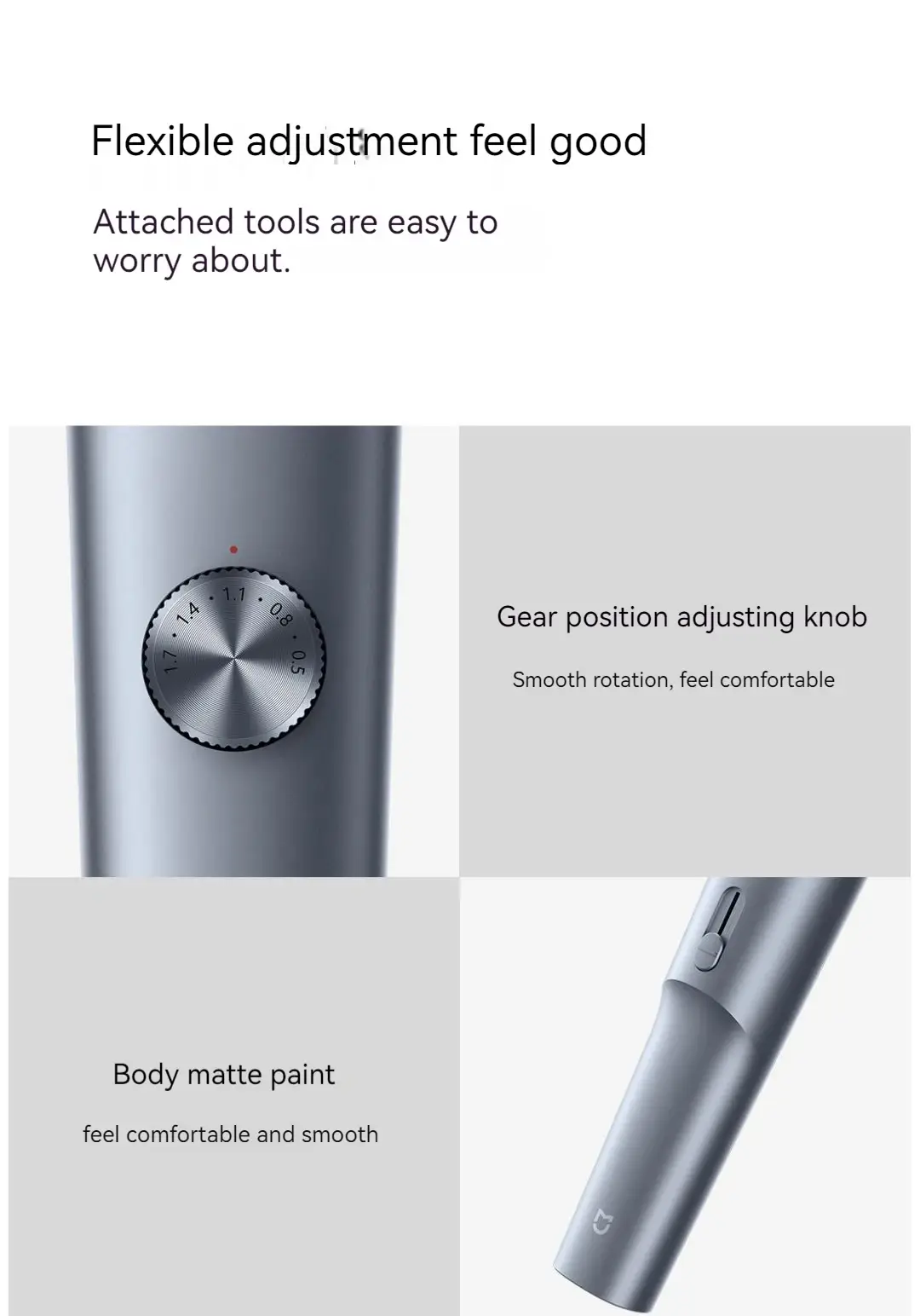 Xiaomi MIJIA Hair Clipper 2 with Enhanced Obsidian Blade Technology