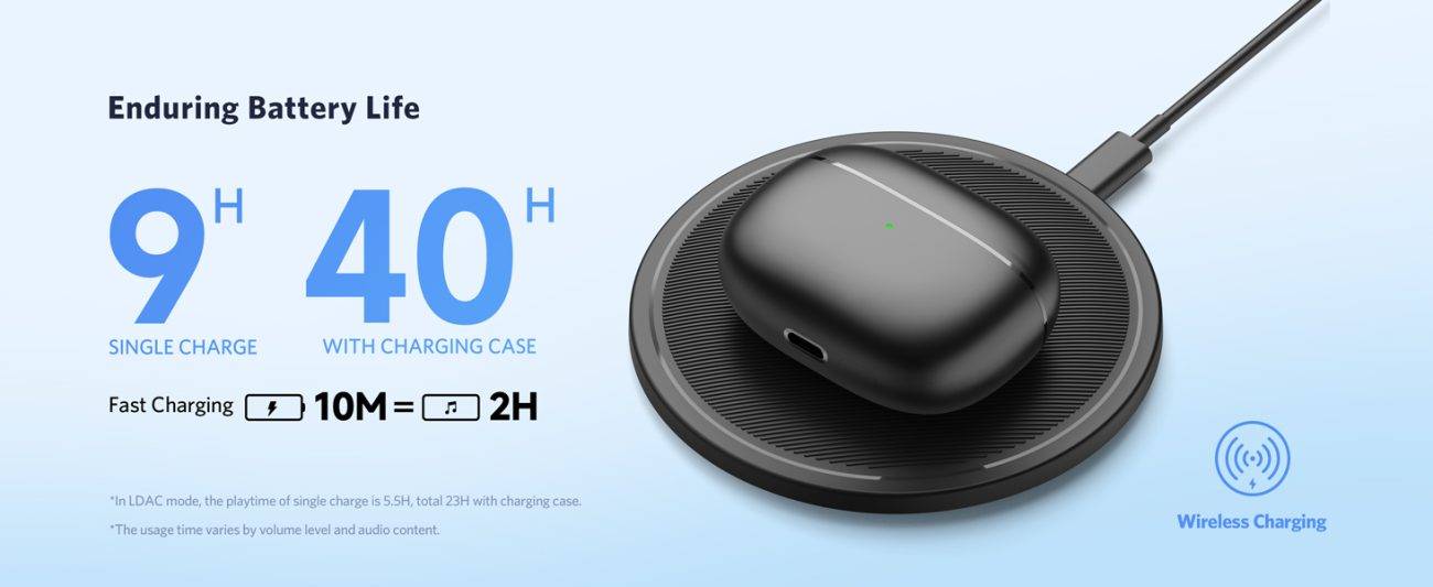EarFun Air 2 NC ANC True Wireless Earbuds LDAC Hi-Res Audio Certified