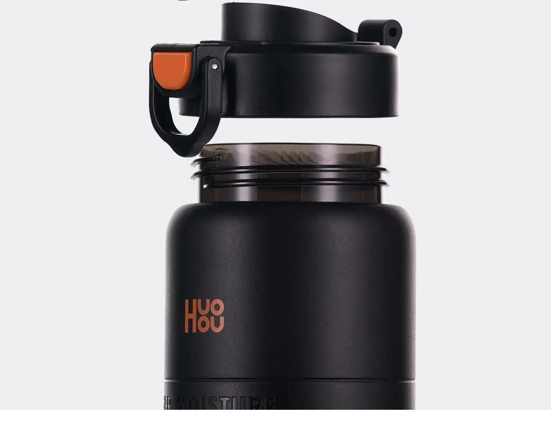 Huohou 750ml Motivational Leak-Proof Reusable Water Bottle for Sports & Fitness