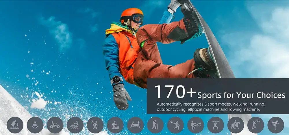 YES Trail GPS AMOLED BT Calling Smartwatch