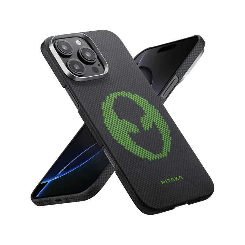 Pitaka Aries Tactile Woven Case for iPhone 16 Pro Max -Alien