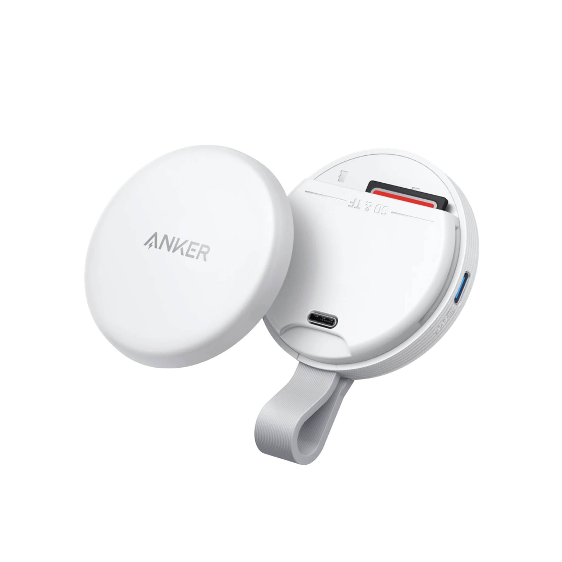 Anker MagGo A83D1 USB-C Magnetic Adapter with Portable SD & TF Card Reader