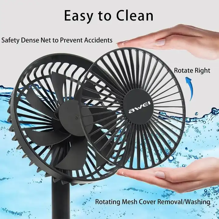 Awei F29 Mini Your Personal Portable Desk Fan (Rechargeable & Oscillating)