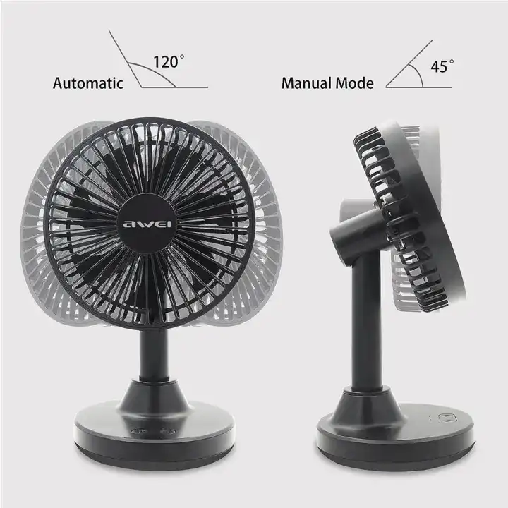 Awei F29 Mini Your Personal Portable Desk Fan (Rechargeable & Oscillating)