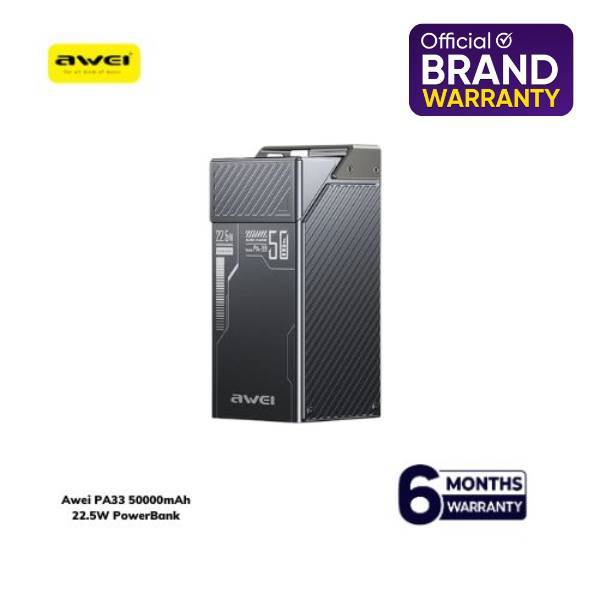 Awei PA-33 50000mAh 22.5W Fast Charging Power Bank