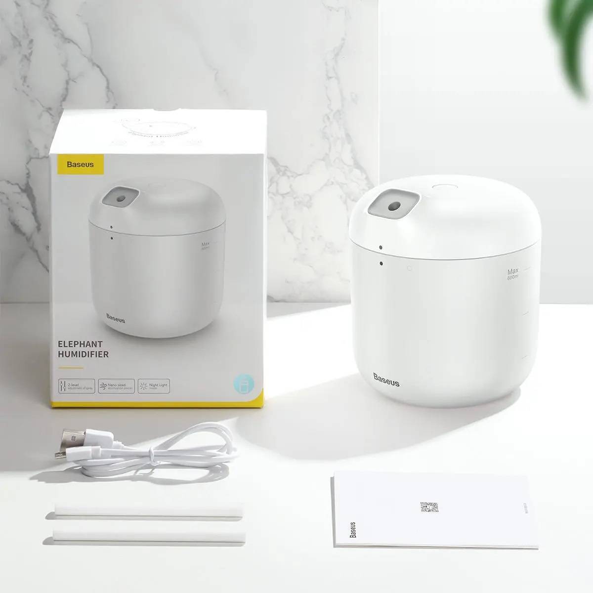 BASEUS Elephant 600ML Large Capacity Humidifier with Night Light Function BASEUS Elephant 600ML Large Capacity Humidifier with Night Light Function