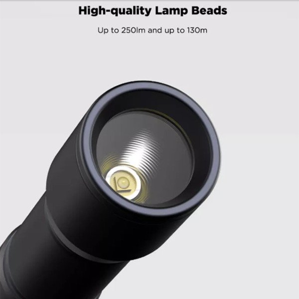 BEEBEST 130m Lightweight AAA EDC Flashlight Waterproof SOS Portable Mini Torch BEEBEST 130m Lightweight AAA EDC Flashlight Waterproof SOS Portable Mini Torch