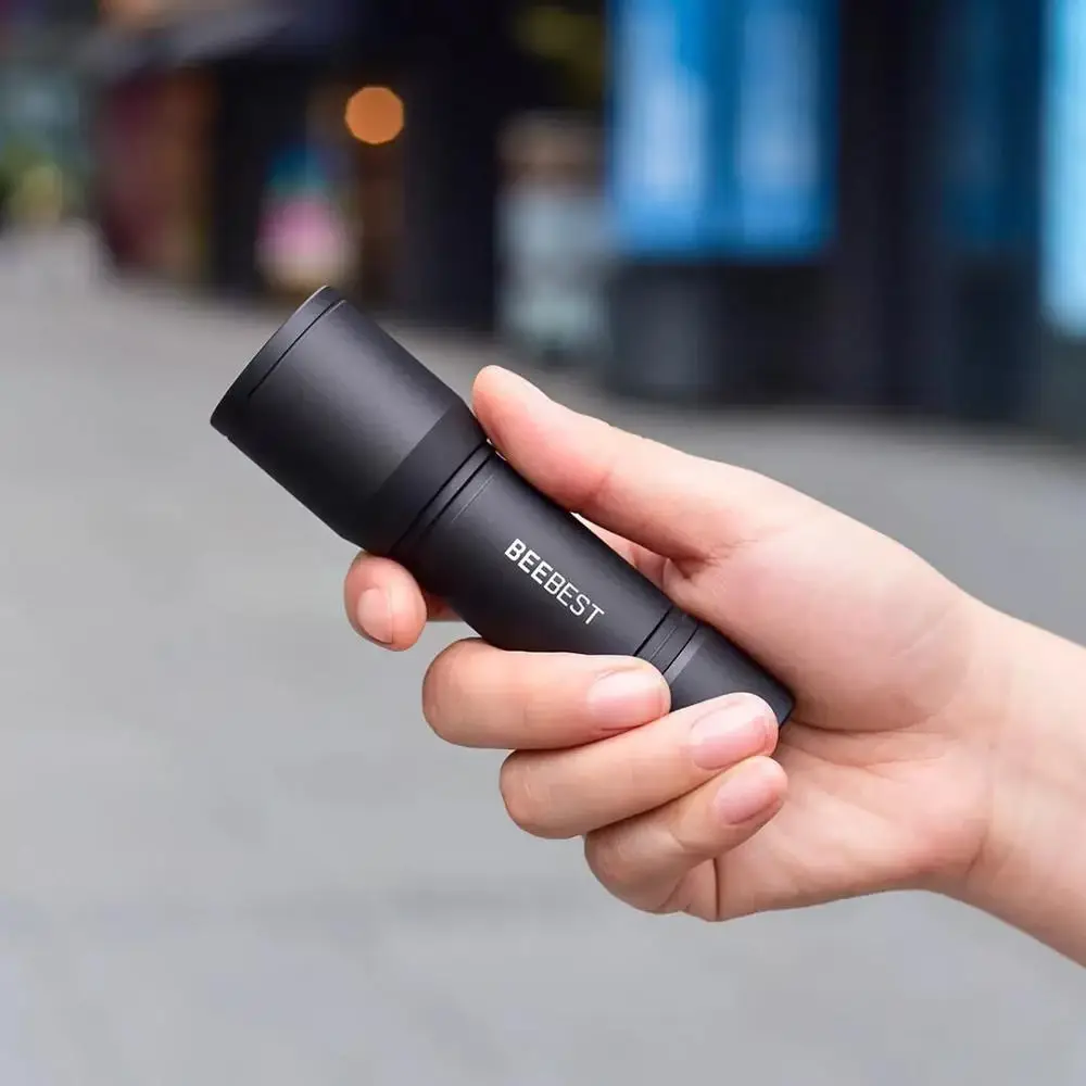BEEBEST 130m Lightweight AAA EDC Flashlight Waterproof SOS Portable Mini Torch BEEBEST 130m Lightweight AAA EDC Flashlight Waterproof SOS Portable Mini Torch