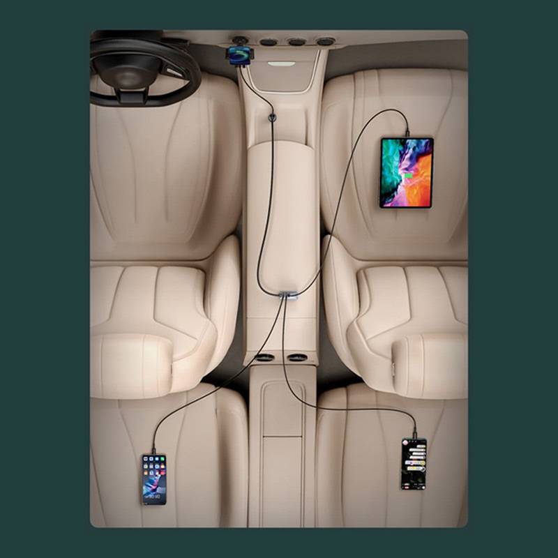 Baseus Share Together PPS Multi-port Fast Car Charger with Extension Cord Baseus Share Together PPS Multi-port Fast Car Charger with Extension Cord
