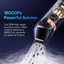 Baseus A5 Wireless Car Vacuum Cleaner Baseus A5 Wireless Car Vacuum Cleaner