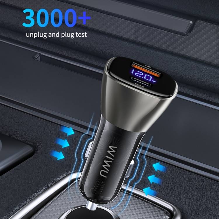 WiWU 40W Dual Type-C Quick Mobile Phone Car Charger WiWU 40W Dual Type-C Quick Mobile Phone Car Charger