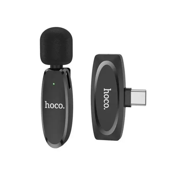 HOCO L15 Wireless Bluetooth Lavalier Microphone for Smartphones and Cameras