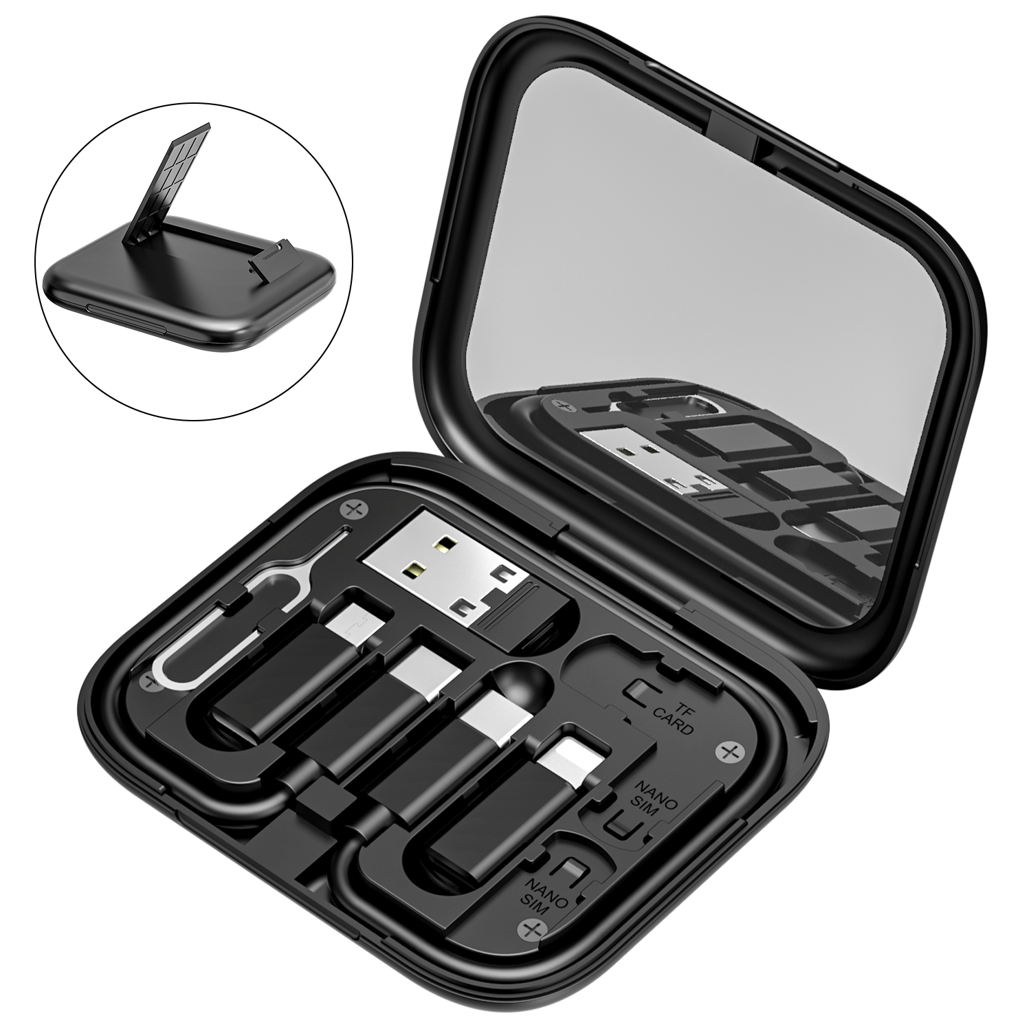 HOCO U114 Multifunctional 60W 3A Charging Data Cable Storage Suit HOCO U114 Multifunctional 60W 3A Charging Data Cable Storage Suit