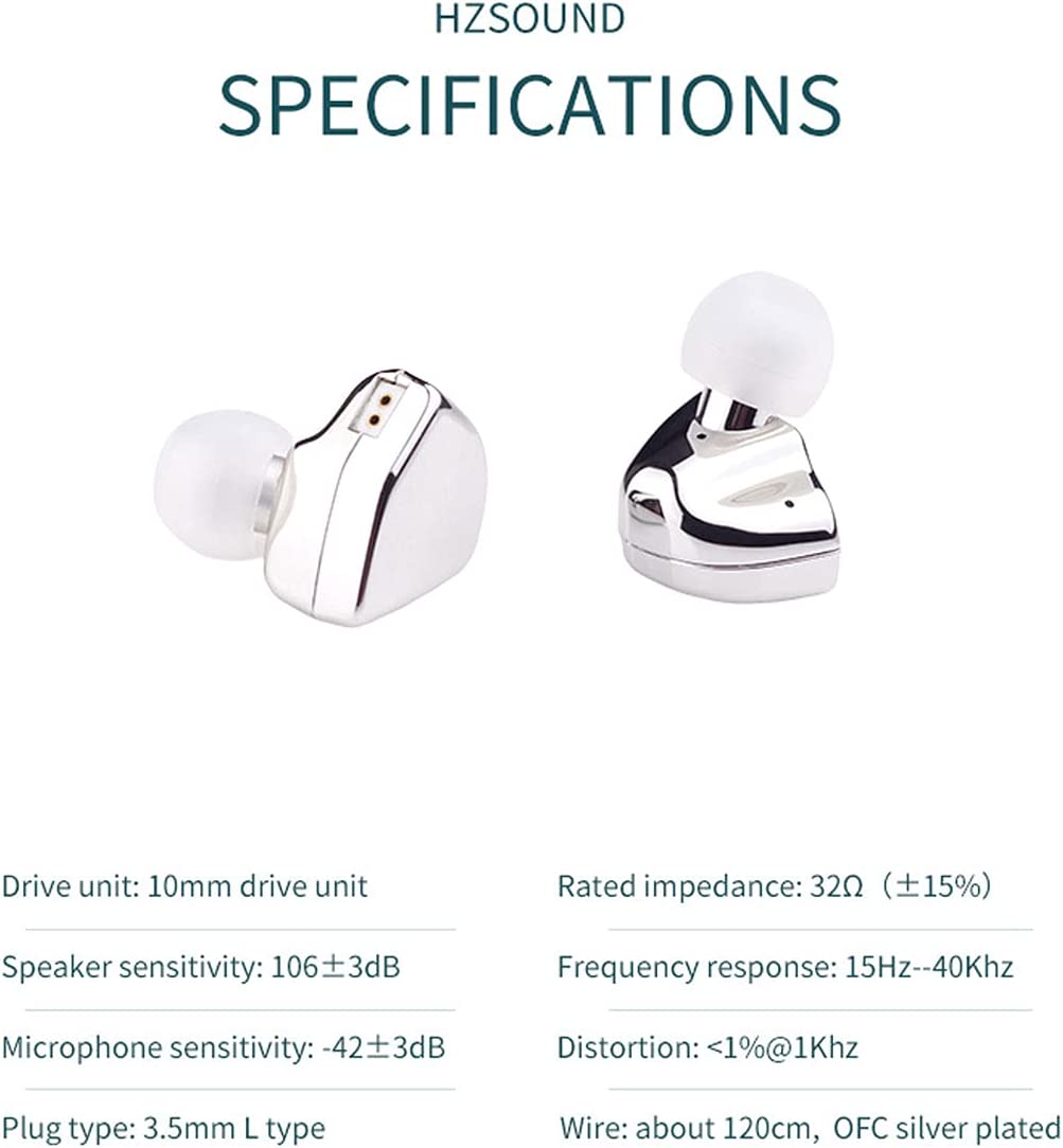 HZSOUND Heart Mirror HiFi 10mm Driver In Ear Monitor Earphone