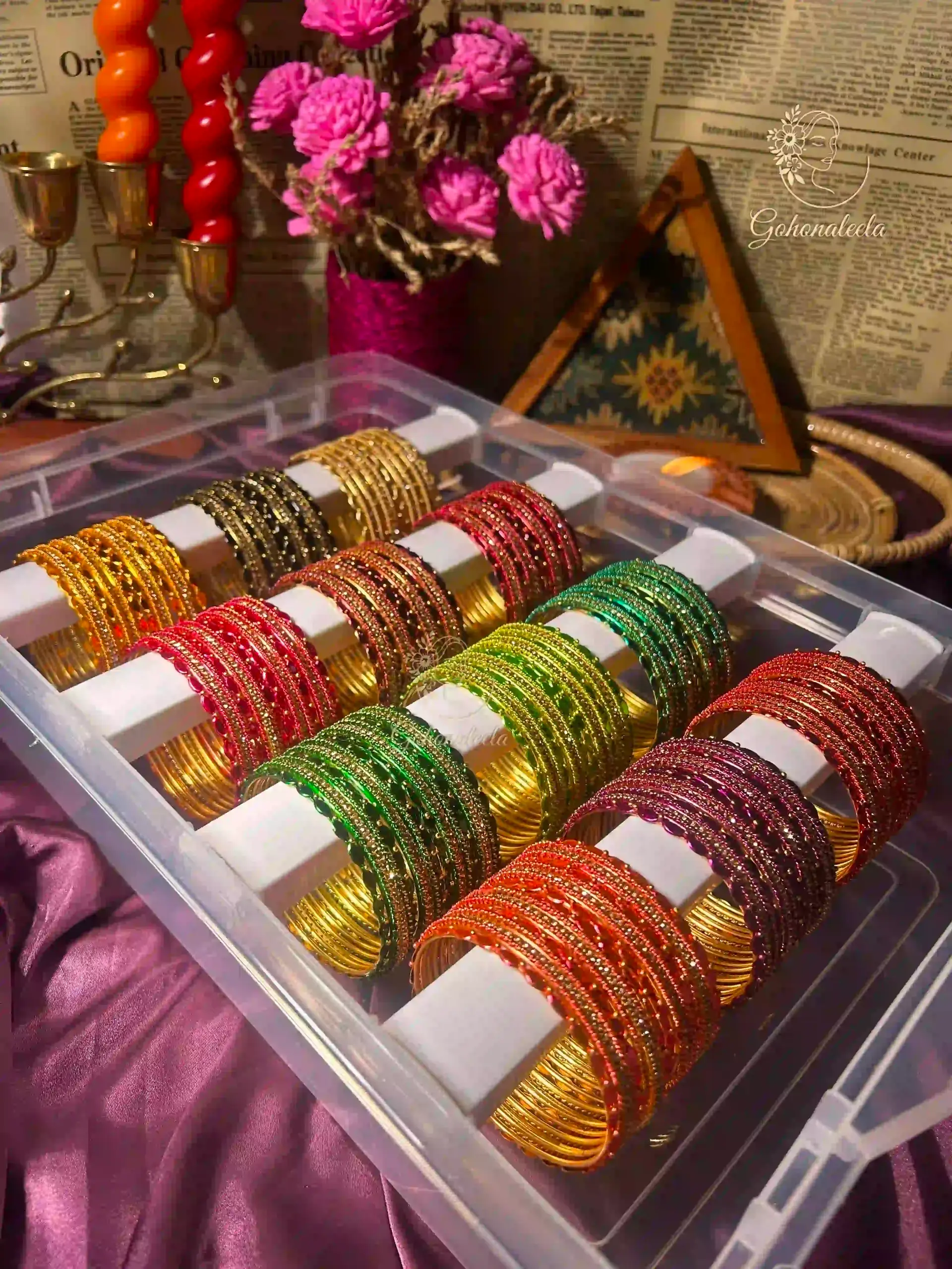 Colourful Metal Bangles 1