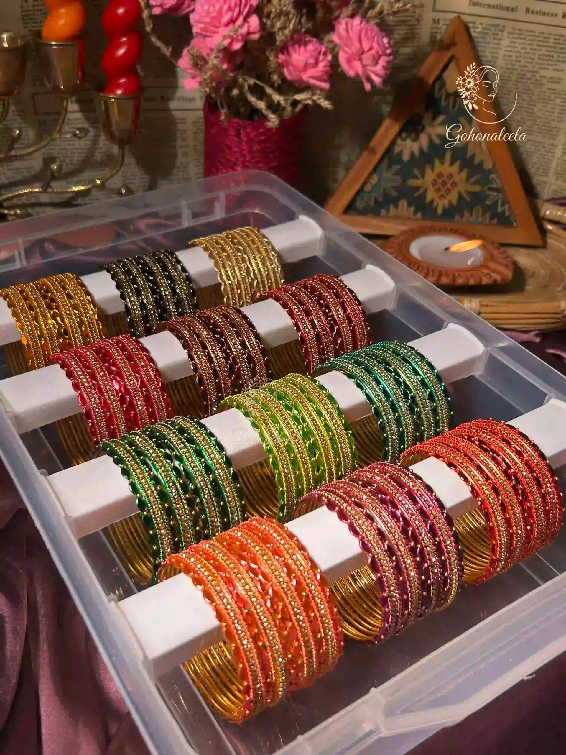 Colourful Metal Bangles 1