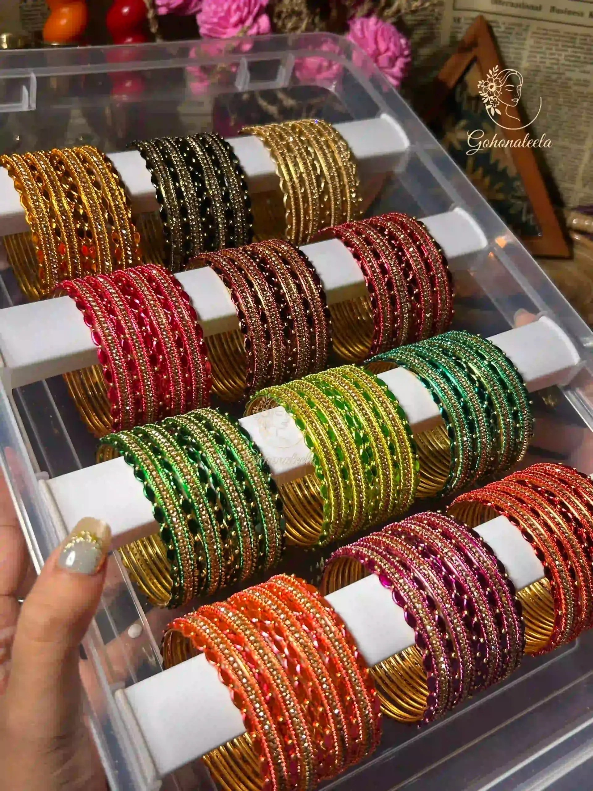 Colourful Metal Bangles 1