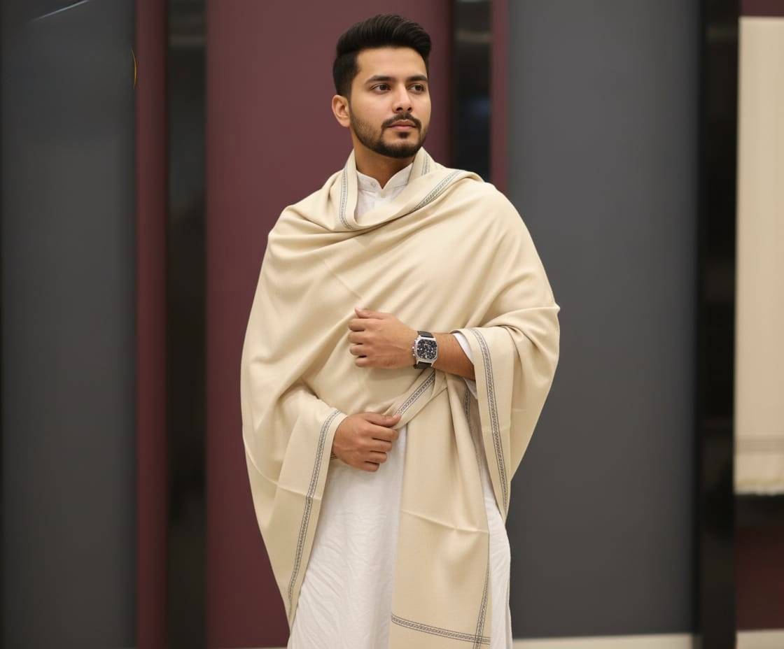 শীতের শাল - ক্রীম কালার | Winter Shawl