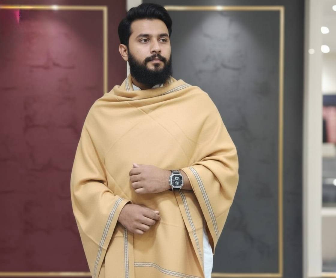 শীতের শাল - লাইট ব্রাউন | Winter Shawl