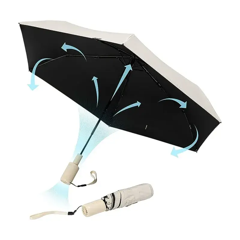JISULIFE FA52 Umbrella With Cooling Fan JISULIFE FA52 Umbrella With Cooling Fan