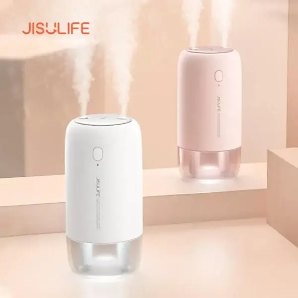 JISULIFE JB08 Dual Nozzle Dual Spray USB Humidifier Portable 500ml with 3600mAh Rechargeable Battery JISULIFE JB08 Dual Nozzle Dual Spray USB Humidifier Portable 500ml with 3600mAh Rechargeable Battery