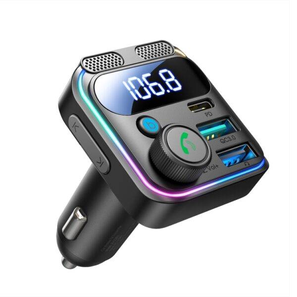 Joyroom JR-CCB01 48W Bluetooth FM Transmitter with Dual Microphone & Car Charger