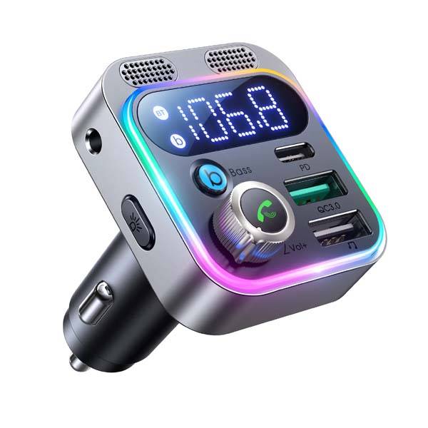 JOYROOM JR-CL16 48W Bluetooth FM Transmitter Car Charger with MP3 Playback