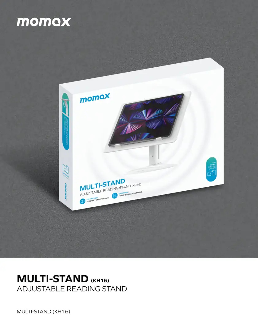 Momax KH16 Multi-Stand Your Adjustable Reading Companion