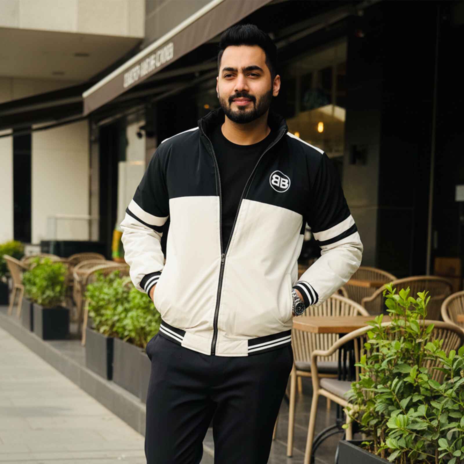 Stylish Casual Long Sleeve Padding Jacket For Men