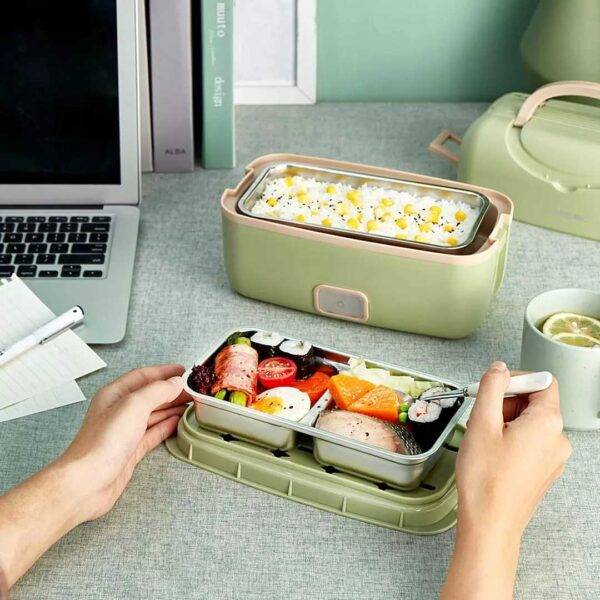 LIVEN FH-18 Electric Lunch Box Portable Smart Cooking Silent Heating Sealed for Travel LIVEN FH-18 Electric Lunch Box Portable Smart Cooking Silent Heating Sealed for Travel