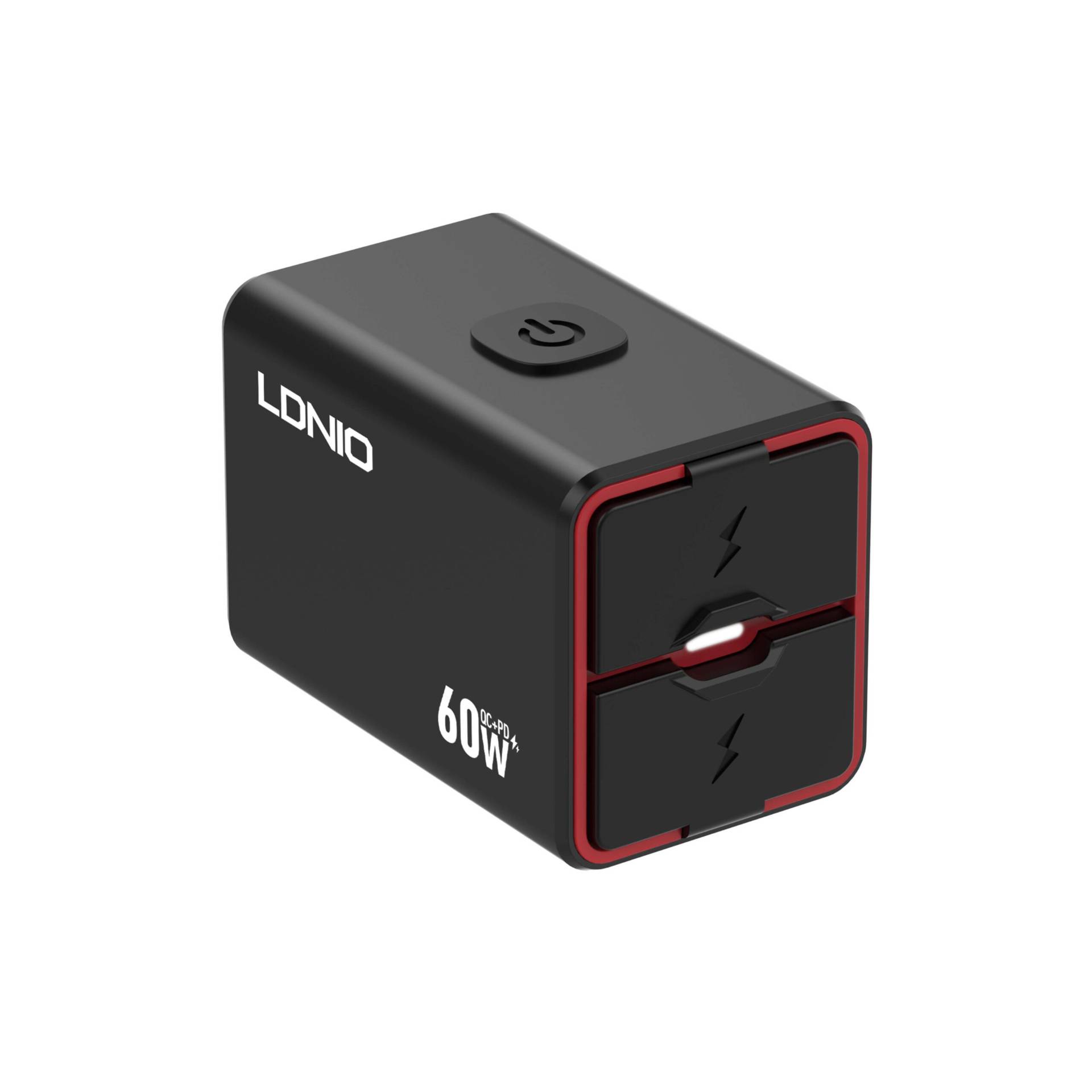 LDNIO C108 60W Waterproof Fast Car Charger Wired Extension Cord for Motorcycles
