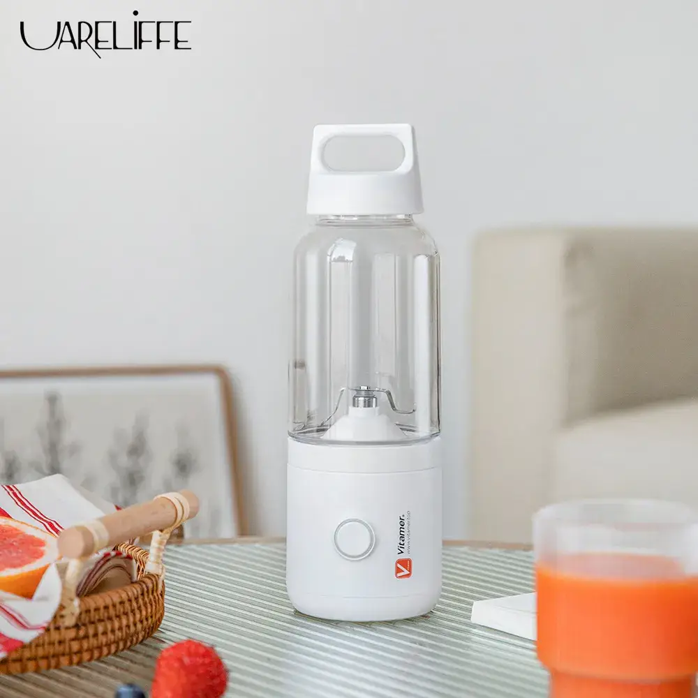 Vitamer 500ml Electric Blender: A Portable and Rechargeable Food Processor with Automatic Juicing Function, Ensuring Fast and Convenient Juice Preparation Vitamer 500ml Electric Blender: A Portable and Rechargeable Food Processor with Automatic Juicing Function, Ensuring Fast and Convenient Juice Preparation