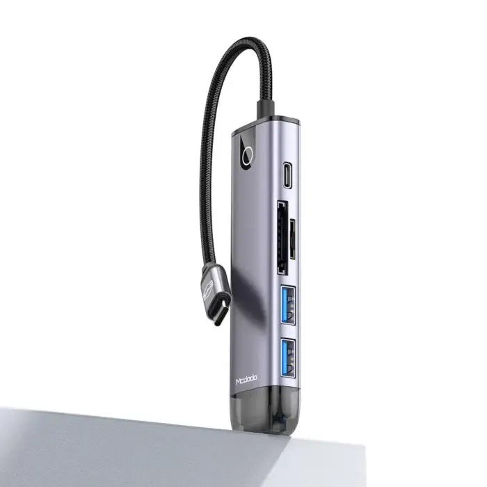 Mcdodo 6 in 1 Multifunctional USB-C Hub Docking Station Adapter Mcdodo 6 in 1 Multifunctional USB-C Hub Docking Station Adapter