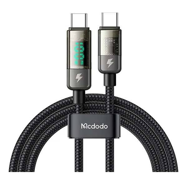 Mcdodo CA-361 100W Digital Display Type-C to Type-C Cable with Auto Power Off 1.2m Mcdodo CA-361 100W Digital Display Type-C to Type-C Cable with Auto Power Off 1.2m
