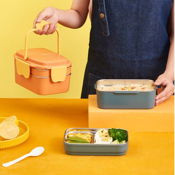 Creative Kids’ Double Layer Stainless Steel Lunch Box