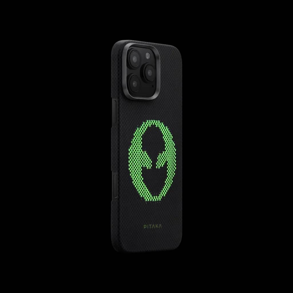 Pitaka Aries Tactile Woven Case for iPhone 16 Pro -Alien