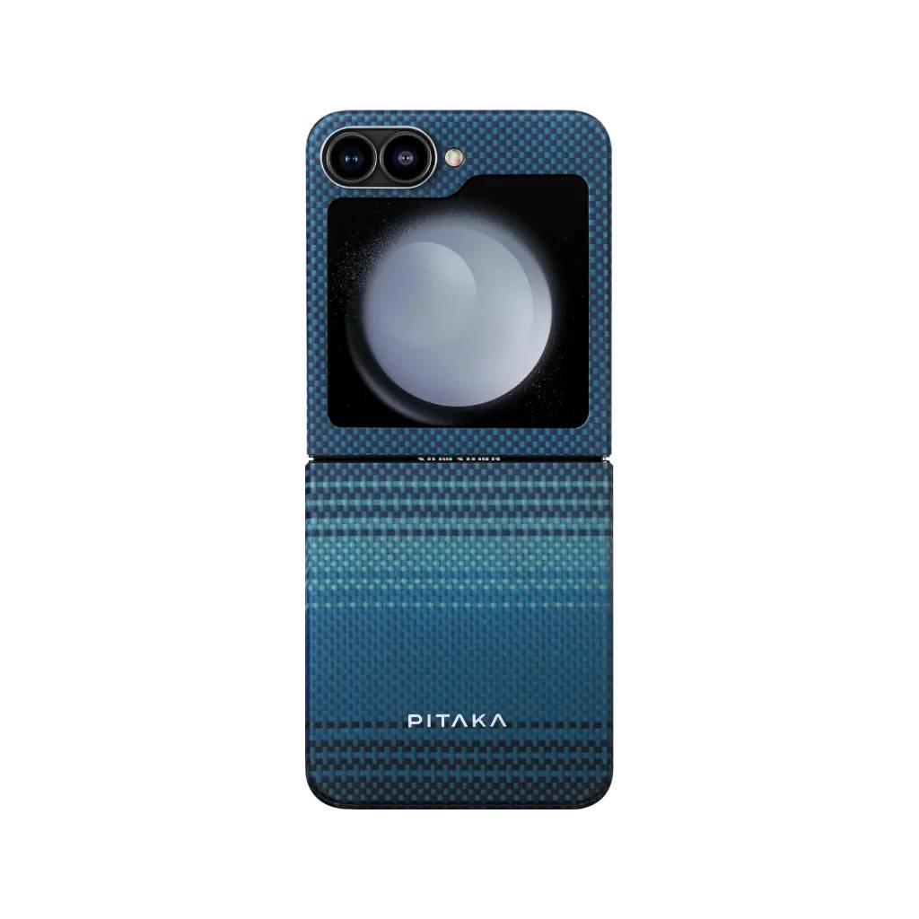 Pitaka MagEZ Case 5 Tactile Woven Case for Galaxy Z Flip6 -Moonrise 1500D