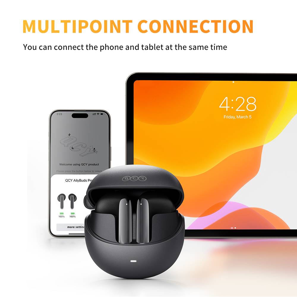 QCY AlyBuds Pro HT10 Semi In-Ear ANC Earbuds