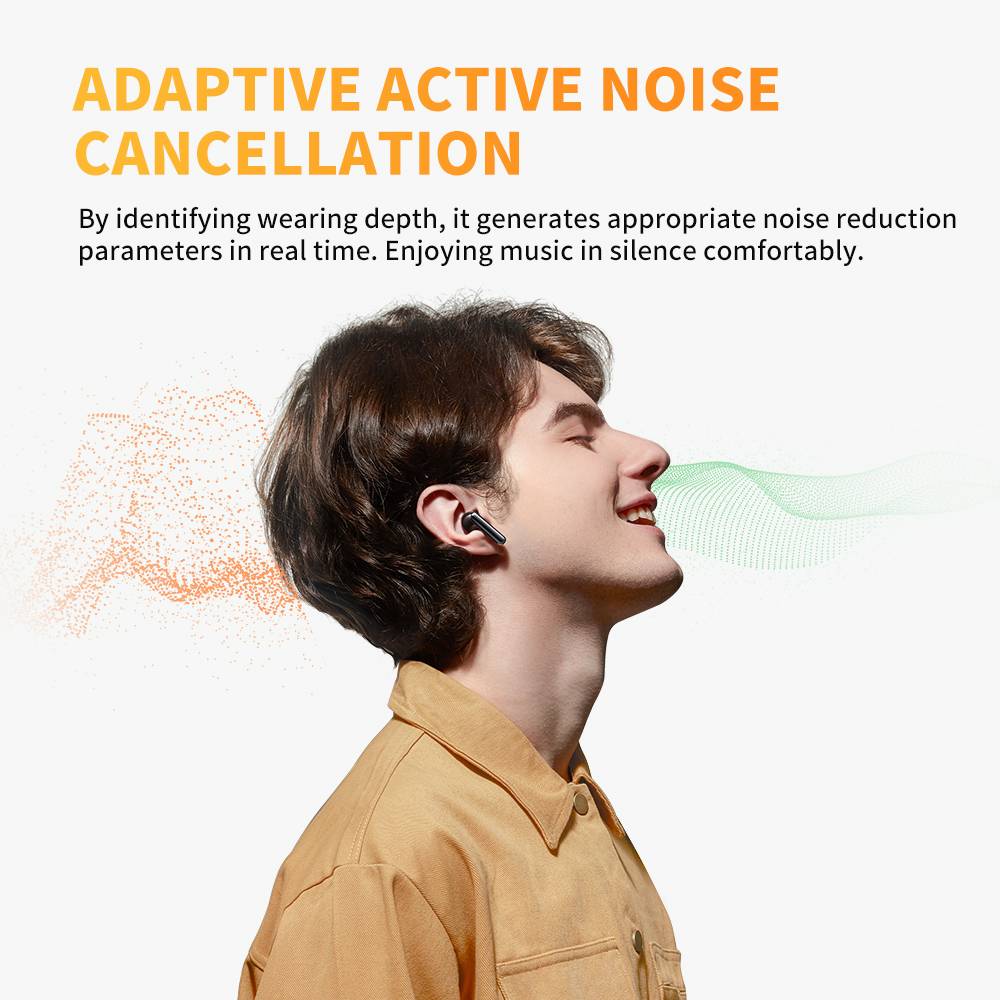 QCY AlyBuds Pro HT10 Semi In-Ear ANC Earbuds