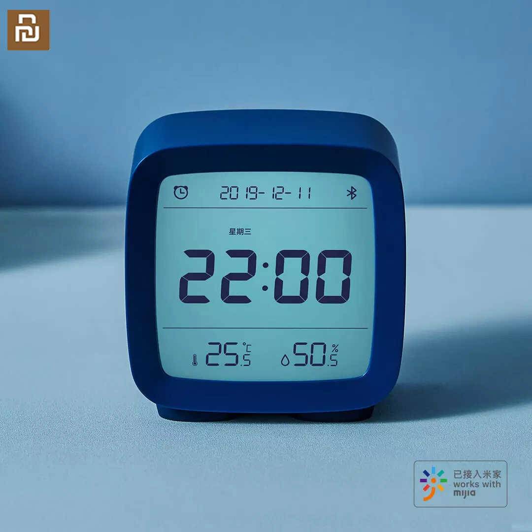 Qingping Bluetooth Alarm Clock Temperature Humidity Monitoring Night Light With Display LCD Screen Work With Mijia App Qingping Bluetooth Alarm Clock Temperature Humidity Monitoring Night Light With Display LCD Screen Work With Mijia App