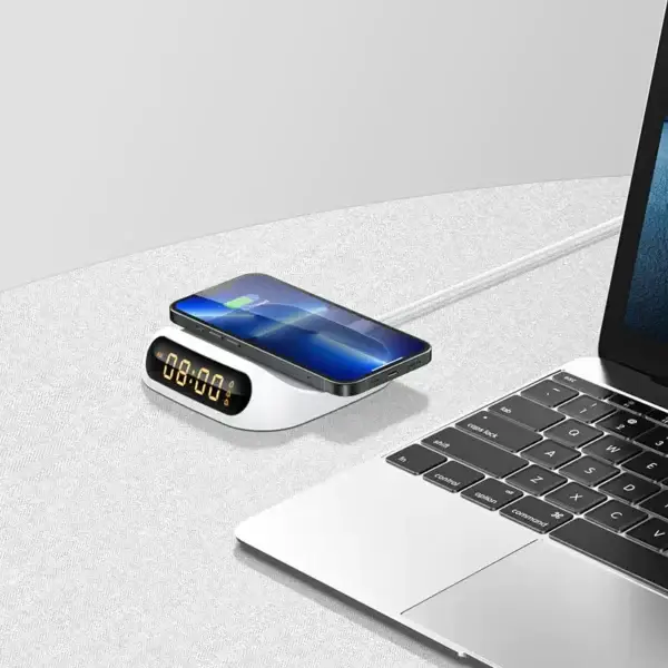 Recci RCW-22 15W Wireless Charger With Clock Recci RCW-22 15W Wireless Charger With Clock