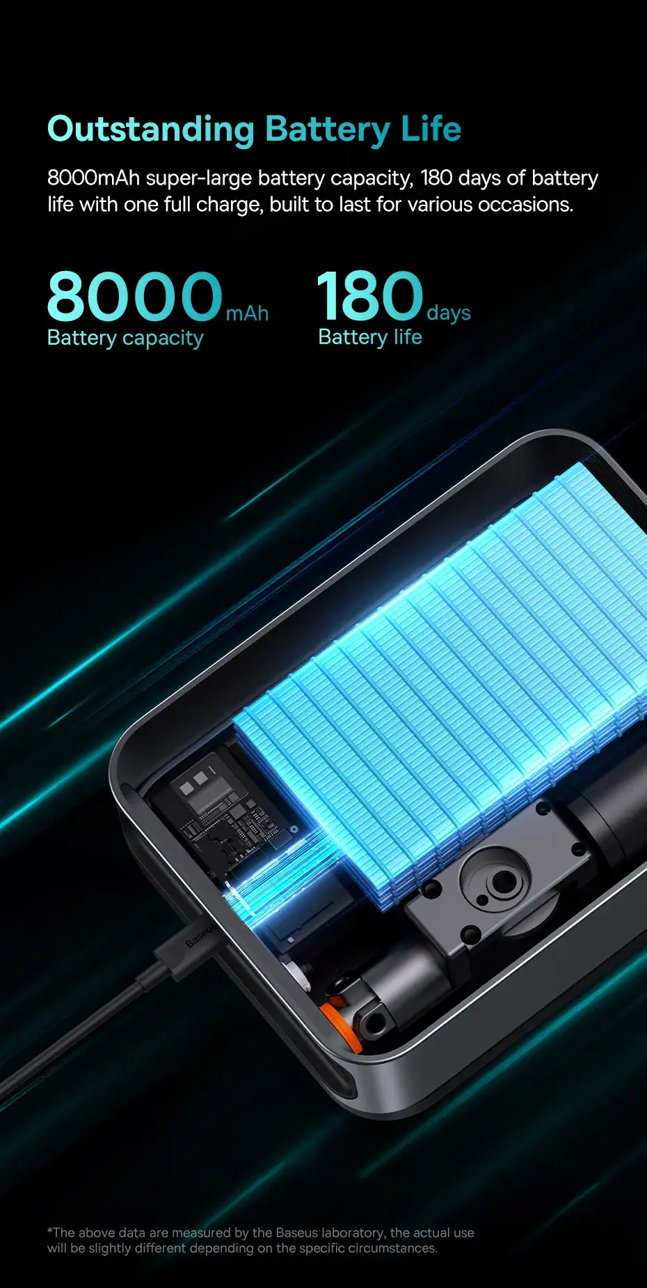 Baseus 2-In-1 Car Jump Starter with Power Bank and Air Compressor Inflator Pump (1000A)