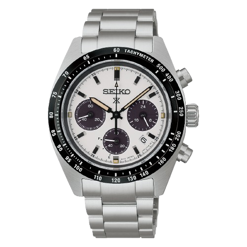 Seiko Prospex Speedtimer Solar Chronograph with White Dial SSC961
