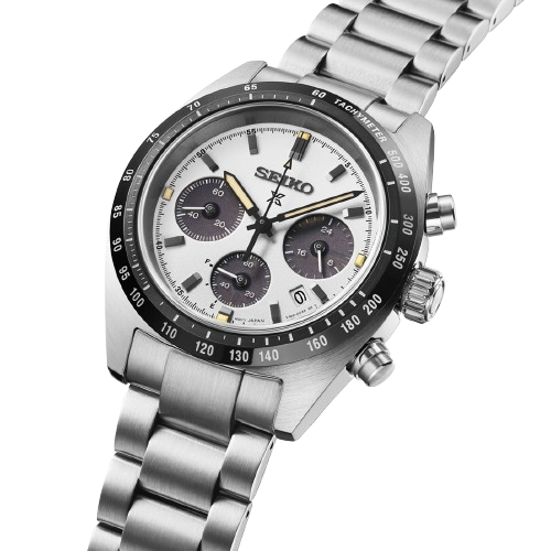 Seiko Prospex Speedtimer Solar Chronograph with White Dial SSC961