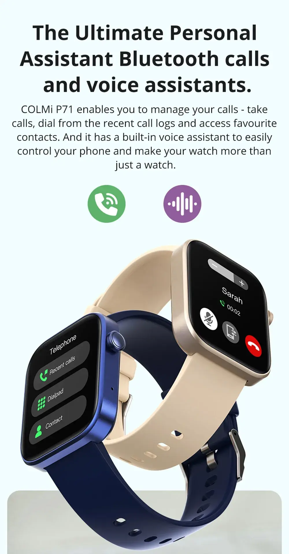 COLMi P71 Voice Calling Smartwatch