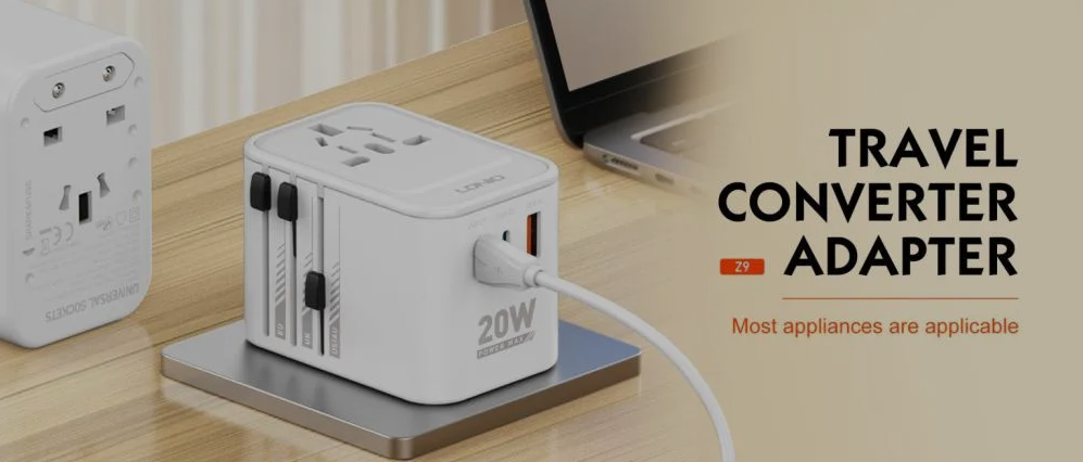 LDNIO Z9 3 USB Ports 20W GaN Travel Adapter