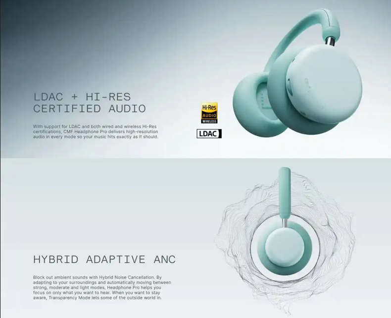 CMF Headphone Pro Hybrid Adaptive ANC