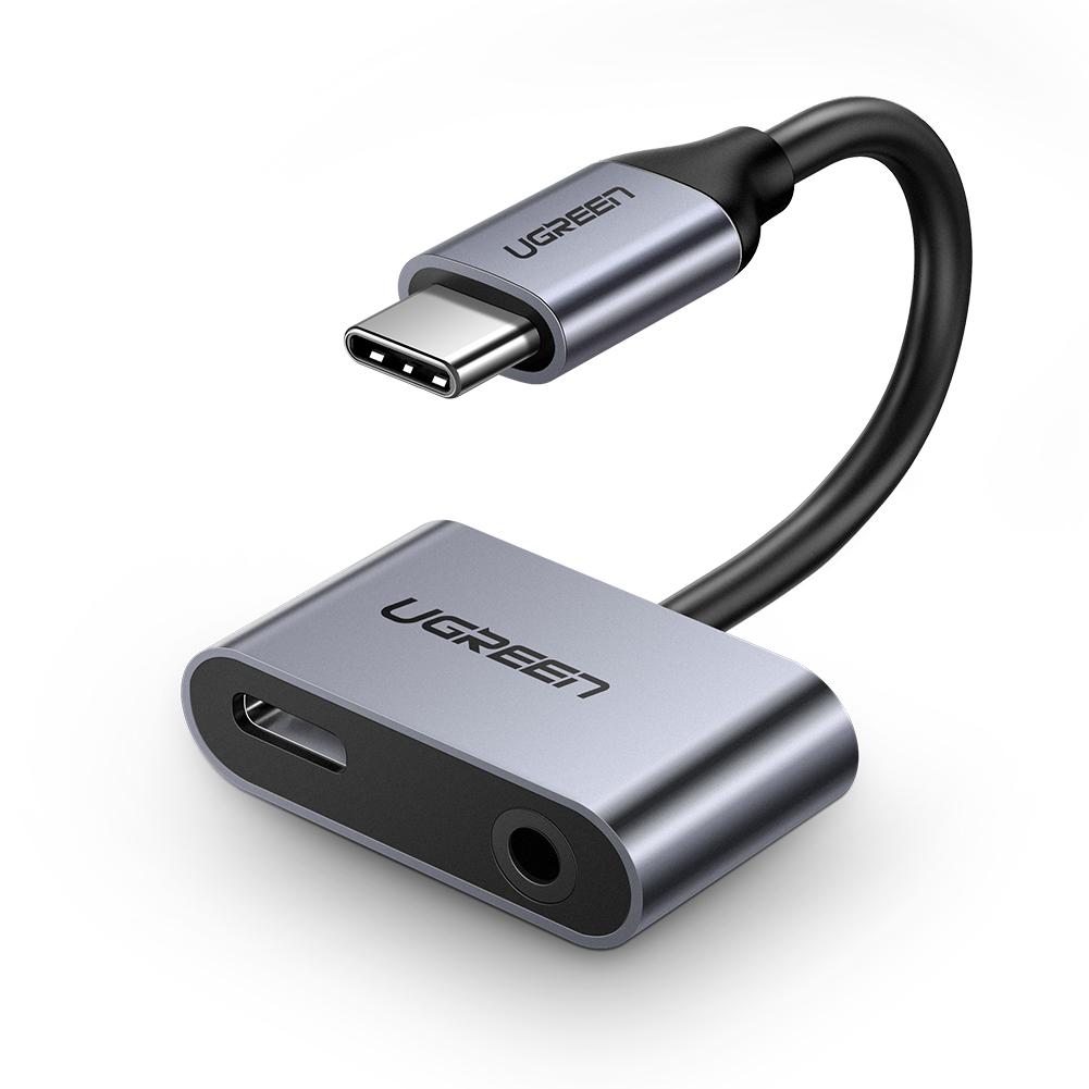 UGREEN USB C to 3.5mm Jack Headphone Adapter Charge & Audio in One Built-in Filter Capacitor Support Remote Control UGREEN USB C to 3.5mm Jack Headphone Adapter Charge & Audio in One Built-in Filter Capacitor Support Remote Control